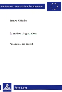 LA NOTION DE GRADATION