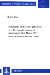 TRADUCTION LATINES DE PERES GRECS