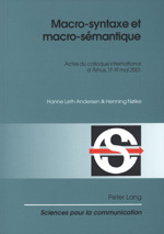 MACRO-SYNTAXE ET MACRO-SEMANTIQUE