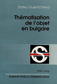 THEMATISATION DE L'OBJET EN BULGARE