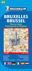 BRUXELLES / BRUSSELS- PLAN ET INDEX / PLATTEGROND EN REGISTER