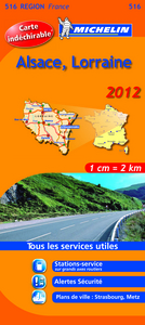 CARTE ROUTIERE 516 ALSACE LORRAINE 2012