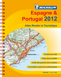 ATLAS ESPAGNE-PORTUGAL 2012 PETIT FORMAT SPIRALES