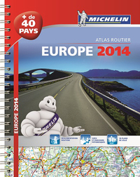 EUROPE 2014 - ATLAS ROUTIER ET TOURISTIQUE (A4-SPIRALE)