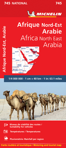 CARTE NATIONALE AFRIQUE DU NORD-EST, ARABIE / AFRICA NORD EST, ARABIA