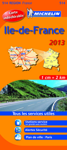 CARTE ROUTIERE 514 ILE DE FRANCE 2013