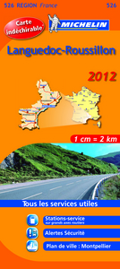 CARTE ROUTIERE 526 LANGUEDOC ROUSSILLON 2012