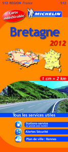 CARTE ROUTIERE 512 BRETAGNE 2012