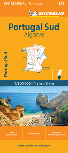 Carte Régionale Portugal Sud : Algarve