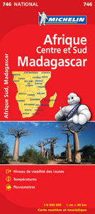 Carte Nationale Afrique Centre et Sud, Madagascar / Africa Central & South, Madagascar