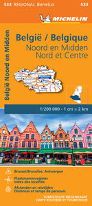 Carte Régionale Noord-en Midden-Belgie / Belgique Nord et Centre