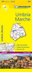 Carte Départementale Umbria, Marche