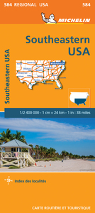 CARTE REGIONALE SOUTHEASTERN USA