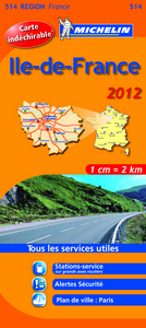 CARTE ROUTIERE 514 ILE DE FRANCE 2012