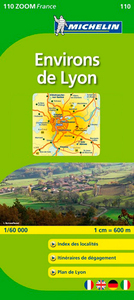 Carte Zoom Environs de Lyon