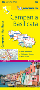 Carte Départementale Campania, Basilicata