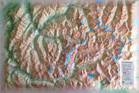 CARTE EN RELIEF DU MASSIF DE LA VANOISE