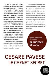 CESARE PAVESE - LE CARNET SECRET