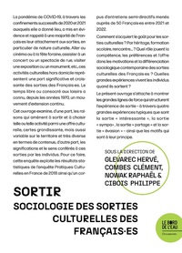 Sortir. Sociologie des sorties culturelles des Français.es DS