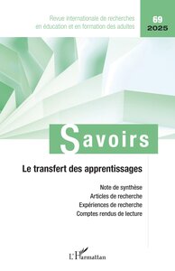 LE TRANSFERT DES APPRENTISSAGES - VOL69