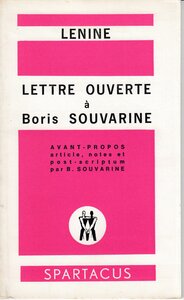 Lettre ouverte à Boris Souvarine