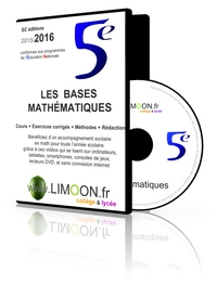 LES BASES MATHÉMATIQUES EN CINQUIÈME 2016 !ATTENTION ANCIENS PROGRAMMES!