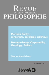 RIP n° 302 - Merleau-Ponty : corporéité, ontologie, politique