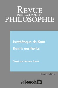 RIP N  303 - L ESTHETIQUE DE KANT