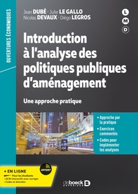 INTRODUCTION A LANALYSE DES POLITIQUES PUBLIQUES DAMENAGEMENT - UNE APPROCHE PRATIQUE