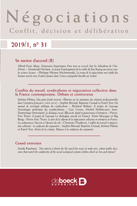 Négociations 2019/1 - 31 - Se mettre d'accord (II) / Varia