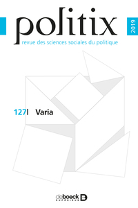 Politix 2019/3 - 127 - Varia