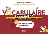 Vocabulaire espagnol A1-A2 en 1000 mots, 200 cartes mentales et en audio avec @paloma.sicomprendo