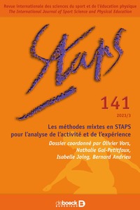 STA n° 141 - Les méthodes mixtes en STAPS pour l’analyse de l’activité et de l’expérience