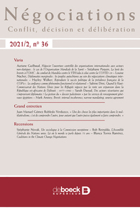 Négociations 2021/2 - 36 - Varia