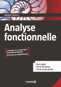 ANALYSE FONCTIONNELLE - COURS ET EXERCICES CORRIGES - LICENCE  MASTER  ECOLES DINGENIEURS