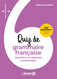 Quiz de grammaire française