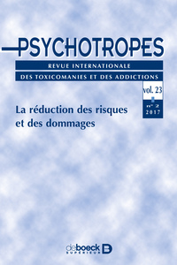 TITRE Psychotropes 2017/2 - La réduction des risques et des dommages