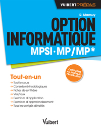 Option informatique MPSI, MP/MP*