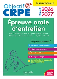 Objectif CRPE 2026-2027 - Épreuve orale d'entretien