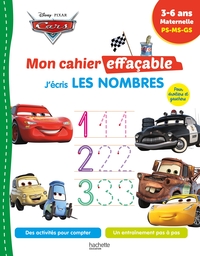 Disney - Cars - Mon cahier effaçable - J'écris les nombres et je compte (4-6 ans)