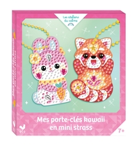 MES PORTE-CLES KAWAII EN MINI STRASS - MINI BOITE AVEC ACCESSOIRES