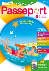 Passeport - Du CE2 au CM1 8/9 ans - Cahier de vacances 2024