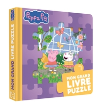 PEPPA PIG - MON GRAND LIVRE PUZZLE - LIVRE CARTONNE AVEC 5 PUZZLES