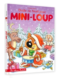 DROLE DE NOEL AVEC MINI-LOUP AVEC COUVERTURE SCINTILLANTE
