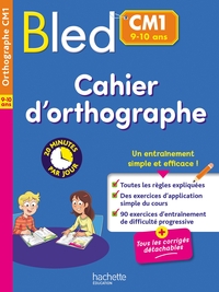 BLED CAHIER D'ORTHOGRAPHE CM1