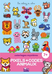 Coloriages mystères pixels et codes Animaux