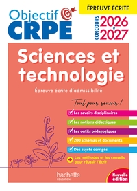 Objectif CRPE 2026-2027 Sciences et Technologie - Épreuve écrite d'admissibilité