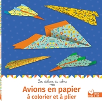 AVIONS EN PAPIER A COLORIER ET A PLIER