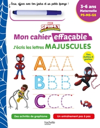 DISNEY - SPIDEY ET SES AMIS EXTRAORDINAIRES - MON CAHIER EFFACABLE - J'ECRIS LES LETTRES MAJUSCULES