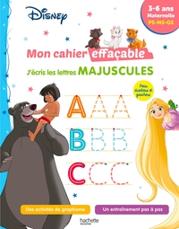 Disney - Mon cahier effaçable - J'écris les lettres majuscules (3-6 ans)